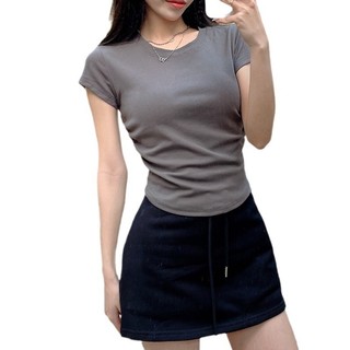 Áo sơ mi nữ xếp li mịn (xám nhạt/xám đậm/trắng/đen)