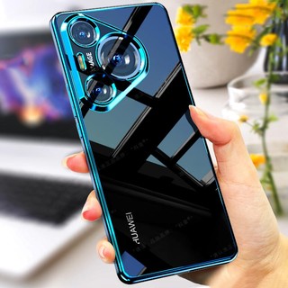 Ốp điện thoại mềm Huawei Pura 80 70 Pro Ultra Pura80 Pura70Pro Pura70Ultra P70 P70Pro P70Ultra P 70 Vỏ mềm mạ sang trọng Ốp điện thoại silicon trong suốt chống sốc
