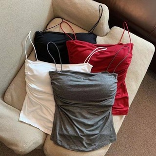 Áo Hai Dây có miếng đệm ngực  gợi cảm Ôm cơ thể Mặc ngoài Nóng bỏn