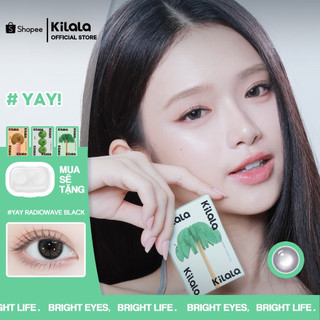 Ống kính tiếp xúc nửa năm Kilala Yaya Radiowave Đen 14,2MM (2 cặp)