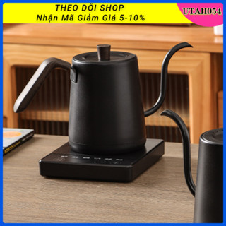 [Hàng Sẵn] Ấm Siêu Tốc Cổ Ngỗng 800ml kiểm soát nhiệt độ - Ấm cổ ngỗng điện 1000W Cho Trà Cà Phê đun sôi nhanh nước【Utah054】