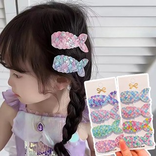✨✨Kẹp tóc đầy màu sắc đuôi nàng tiên cá sáng bóng