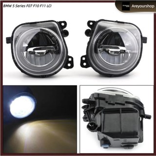 Cặp đèn LED sương mù trái+phải gắn phía trước cho for BMW 5 Series F10 F07 LCI CT LH+RH Front LED Fog Lights Lamps Foglights
