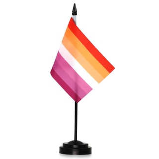 Bộ cờ để bàn Anley LGBT Pride - Cờ để bàn thu nhỏ 6x4 Inch