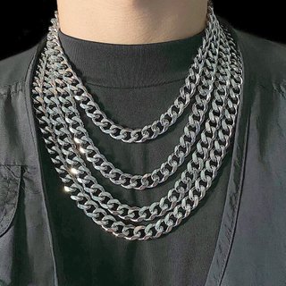 Vòng Cổ Hip Hop Cuba Cho Nam Nữ Cá Tính Punk Đơn Giản Dày Dây Chuyền Phụ Kiện