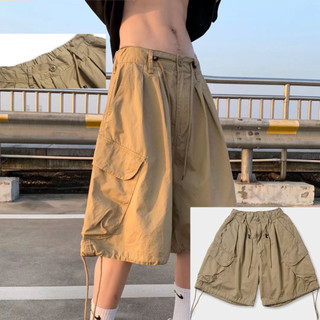 Quần short nam dáng rộng phối túi lớn thiết kế thời trang mùa hè Hàn Quốc quần đùi nam unisex