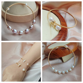  Vòng tay ngọc trai ngọt tự nhiên Vòng tay cuộn dây nữ Ngọc trai tím Vòng tay ngọc trai thật Hàng có sẵn Bán buôn 