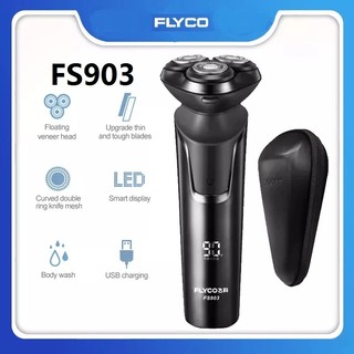 Flyco fs903 nam máy cạo râu pk philips giặt toàn thân led màn hình thông minh điện chính xác dao cạo râu cạo râu cho nam quà tặng
