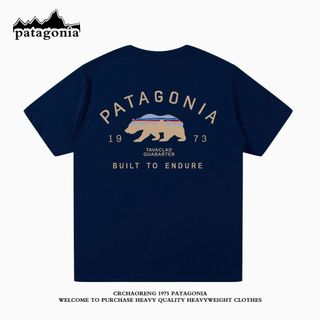 Thương hiệu thời trang Mỹ Patagonia Áo thun in hình động vật hoang dã ngoài trời Unisex tay ngắn phổ biến