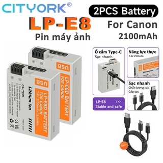 2 pin sạc usb lp-e8 lpe8 canon eos 550d 600d 650d 700d x4 x7i