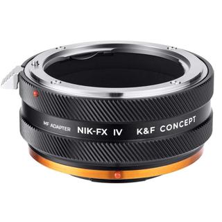 K & f concept nikon f lens mount to fuji x camera body adapter ring, sơn mài mờ, nik-fx iv pro