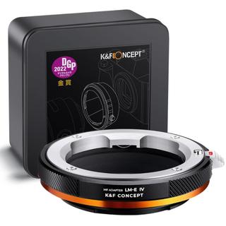K & f concept leica m lens mount to sony e camera body adapter ring, sơn mài mờ, l / m-e iv pro
