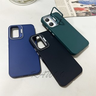 Vivo Y35 Y36 Y16 Y02 Y02T Y27 T1 4G Y01 Y15S Ống Kính Máy Ảnh Ẩn Chân Đế Giá Đỡ Mỏng Mềm TPU Vỏ Điện Thoại Chống Sốc