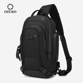  Túi OZUKO Muilt Túi Ngực Dung Tích Lớn Thể Thao Ngoài Trời Sling Túi Đeo Vai Chống Thấm Nước 