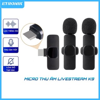 Micro không dây, bộ lọc tích hợp và quay video trực tiếp nâng cao cho điện thoại di động K9 và K35