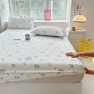 Tấm ga trải giường Cotton bong bóng phong cách mới 2024 Tấm ga trải giường mùa hè