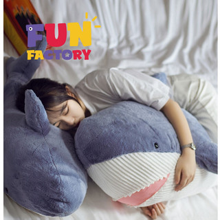 ℉UN FACTORY Phong Cách Mới Ngủ Cá Mập Gối Sang Trọng Đồ Chơi Bé Gái Giường Gối Ngủ Dễ Thương Trang Trí Nhà Cửa