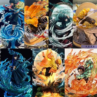 Demon Slayer Zenitsu Giyuu Tanjiro Tokitou Muichirou Túi may mắn Hộp bí ẩn Hộp mù Hình búp bê Văn phòng Để bàn Trang trí Nhân vật hành động Tượng Đồ chơi mô hình Quà tặng