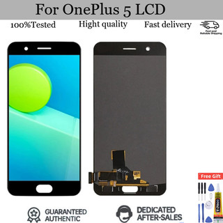 Amoled cho oneplus 5 a5000 màn hình lcd bộ số hóa màn hình cảm ứng có khung thay thế màn hình hiển thị các bộ phận thay thế