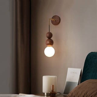 Đèn Ngủ Treo Tường Gỗ Đèn Gắn Tường Đầu Giường Bắc Âu Đèn Led Trang Trí Phòng Khách/phòng Ngủ/hành Lang/cầu Thang