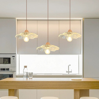 Đèn thả bàn ăn thủy tinh nhật trang trí led đèn chùm phòng khách đèn thả trần phòng ngủ hành lang cầu thang đèn trần