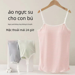 Cho con bú Quần Lót Phong Cách Camisole Phụ Nữ Mang Thai Thời Kỳ Mang Thai Áo Ngực Không Mặc Sau Sinh Cho Con Bú