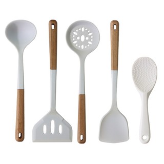 Nồi súp thìa silicone chống dính chịu nhiệt độ cao thìa silicone chống dính đồ dùng nhà bếp bằng silicon