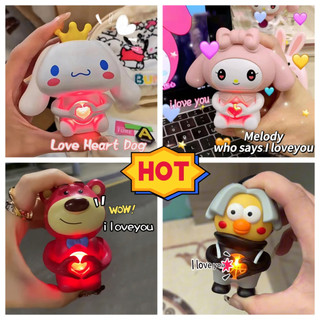 Móc Khóa Hình Trái Tim Sáng Tạo i love you