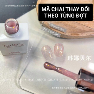 XEIJIAYI Sơn nhũ flash tone hồng baby chai 15ml