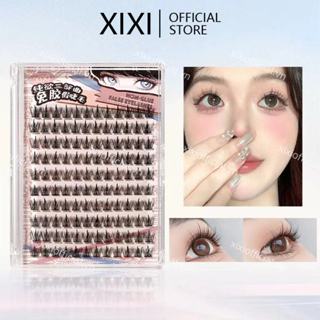  Xixi Lông mi giả tự dính 120 chiếc Lông mi giả không keo DIY Dễ dàng bám dính Chắc chắn và không rơi Kích thước hỗn hợp 7mm-12mm NO.JM-28 