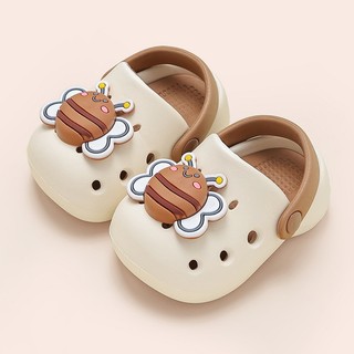 AYUER 1-6 Tuổi Bé Hoạt Hình Ong Chống Trơn Trượt Đi Biển Trong Nhà DIY Sandal