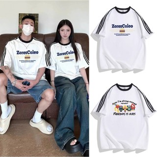 (Giao hàng ngay) ÁO THUN UNISEX Áo thun tay Raglan phong cách Hàn Quốc oversize áo thun nam nữ dáng rộng Hottrend 2024