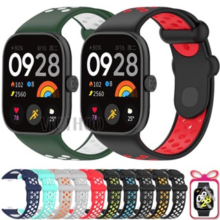  Dây đeo silicon thoáng khí Vòng tay thể thao thay thế cho Redmi Watch 5 4   Xiaomi Smart Band 9 8 Pro 