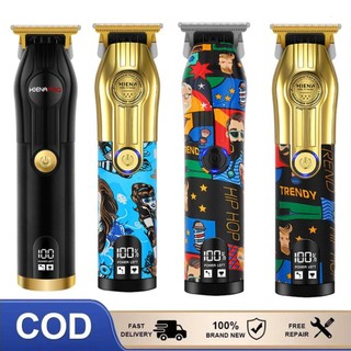[Cod] Máy cắt tóc nam HIENA không dây graffiti không khoảng cách Máy cạo râu có thể sạc lại