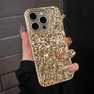 【IMD hard case/Gold】Ốp lưng compatible for iPhone 15 14 13 12 pro max case