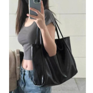 Deere JACK Túi Tote Nữ Dung Tích Lớn Hàn Quốc Đa Năng Instagram Đơn Giản Và Thanh Lịch Thường Ngày PU Châu Âu Và Mỹ Retro Màu Túi Đeo Vai