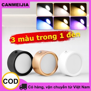 đèn led ốp trần 3 màu Đèn trần 220v Đèn ghim 5W 10W 15W 25W đèn chiếu điểm Nhôm Bề mặt được gắn Ba màu downlight Đèn trần tròn cho phòng khách Phòng ngủ Cửa hàng tán ngoài trời Trong nhà