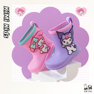  Giày đi mưa vừa KiMi Kids Sanrio hoạt hình trẻ em Kulomi mùa hè chống trượt đế mềm mẫu giáo giày đi mưa trẻ em 
