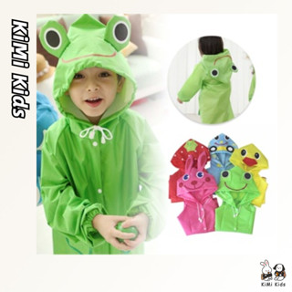  Áo mưa trẻ em KiMi Kids 5 màu họa tiết hoạt hình động vật áo mưa trẻ em áo mưa chống thấm nước cho trẻ em áo mưa bộ đồ chống thấm nước cho bé trai và bé gái sọc 