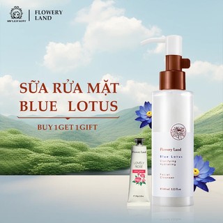 （Anti-Dark Spot）FLOWERY LAND Sữa rửa mặt làm sạch da Thích hợp cho mọi loại da Blue Lotus Flowery Land Cleanser Skincare 100ml Toner cấp ẩm Flowery