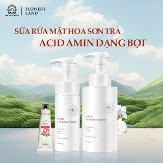 （Makeup Remover）FLOWERY LAND Sữa rửa mặt hoa sơn trà Acid Amin dạng bọt Flowery Land 150/500ml