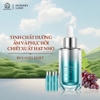 （Anti-Aging&Whitening）FLOWERY LAND Tinh chất dưỡng ẩm và phục hồi chiết xuất hạt nho Flowery Land Hyaluronic Acid Skincare  40ml