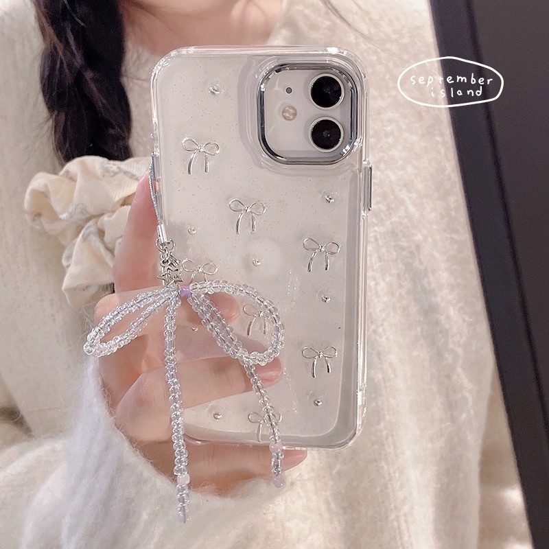 Ốp Điện Thoại Họa Tiết Bướm Trái Tim Đính Lá Vàng Cho for IPhone 16 14 Pro Max 11 15 14 13 12 11 Pro Max 15 14 Plus