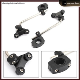 Kẹp giá đỡ kính chắn gió đa năng 7/8 chuẩn 22mm Tiêu chuẩn Tay lái kính chắn gió gắn kẹp