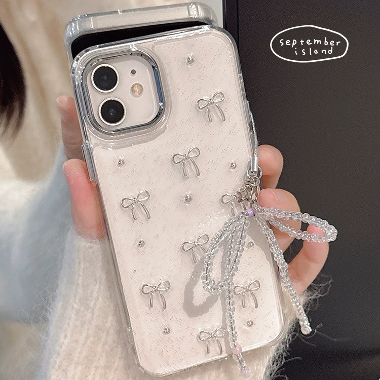 Ốp Điện Thoại Họa Tiết Bướm Trái Tim Đính Lá Vàng Cho for IPhone 16 14 Pro Max 11 15 14 13 12 11 Pro Max 15 14 Plus