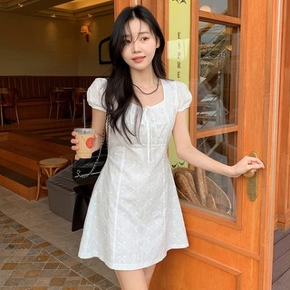 【JMWOMEN】Váy ngắn nơ giảm tuổi dễ thương mùa hè