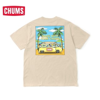 Chums / Qiaqiao Xu Hướng Ngoài Trời Mới Cổ Tròn In Hình Áo Thun Tay Ngắn CH01-2174