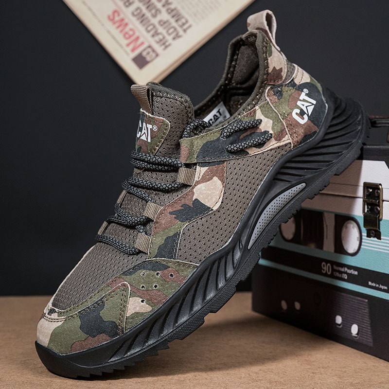 Caterpillar Nam Giày Low Top Man CAT Giày Thể Thao Giày Lưới Thoải Mái Cho Nam Size 38-45