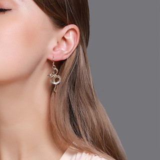 Vàng Tòn Ten Rắn Bông Tai Nữ Cô Gái Hợp Thời Trang Kim Cương Giả Rắn Bông Tai Vòng Vàng Cho Bé Gái Bạn Gái Nữ Mẹ Quà Tặng Rắn Trang Sức