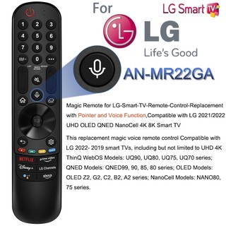 Điều khiển từ xa ma thuật thay thế cho điều khiển TV thông minh LG AN-MR21GA AN-MR22GA AN-MR23GA với chức năng con trỏ và giọng nói